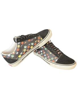 Harry Potter x Vans Custom Skate Sneakers with Multicolor Pattern